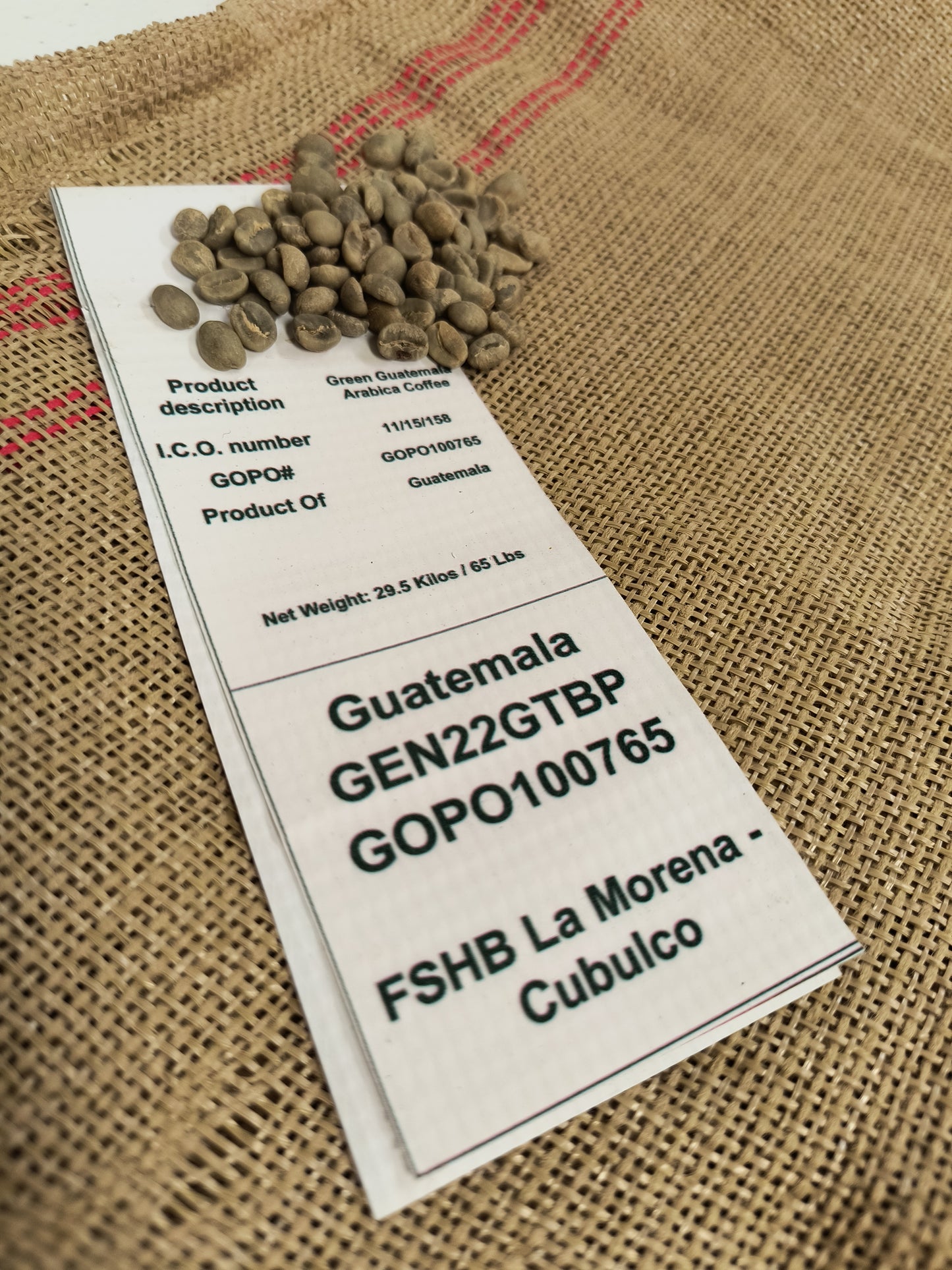 Guatemala Baja Verapaz Cubulco (Grean Bean)