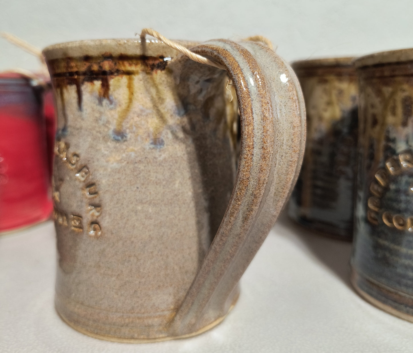 Hand Thrown Branded Mug by Hill Country Pottery