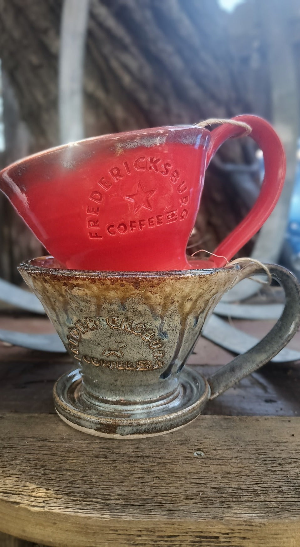 Hand Thrown Branded Pour Over by Hill Country Pottery