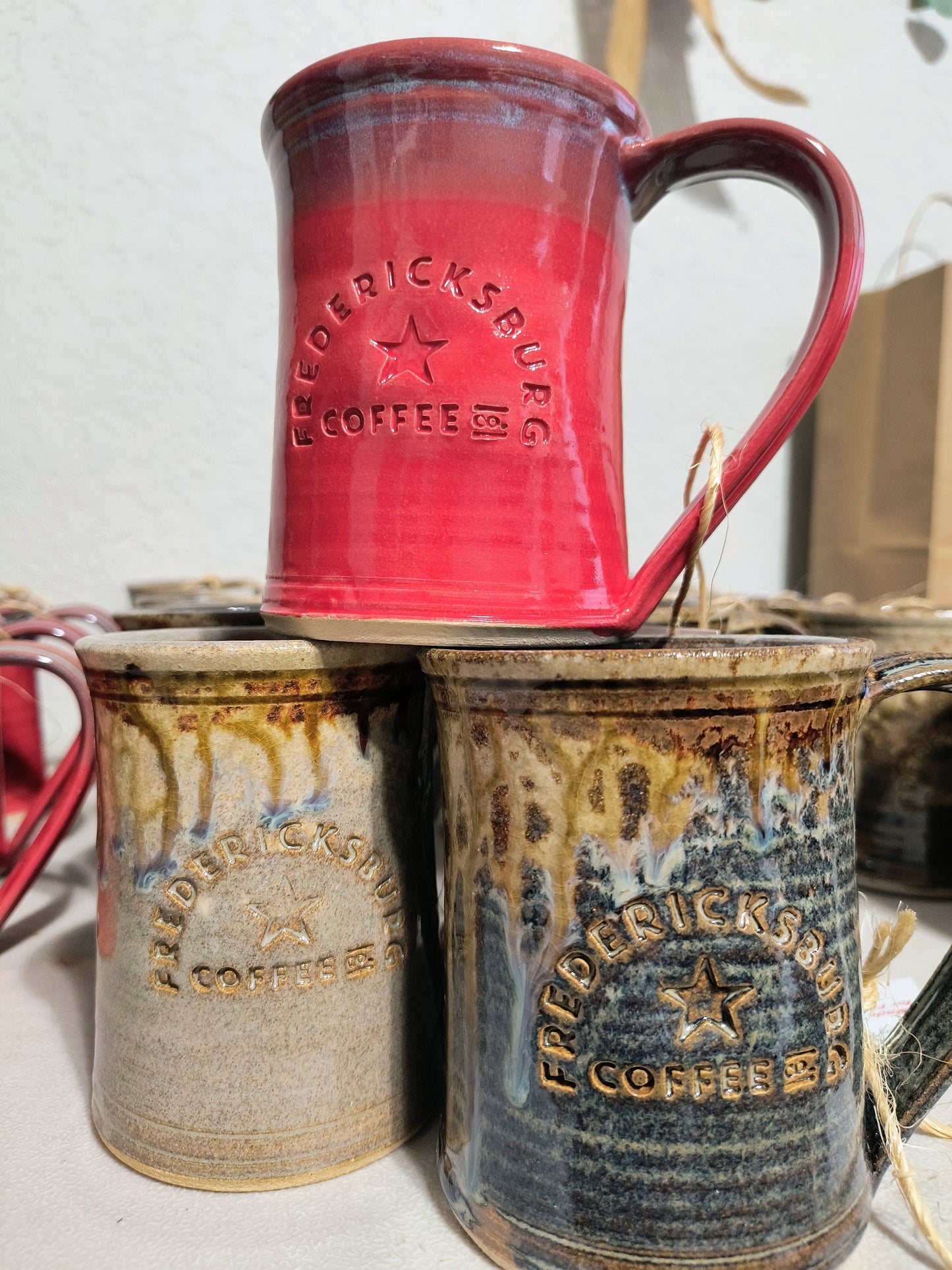 Hand Thrown Branded Mug by Hill Country Pottery