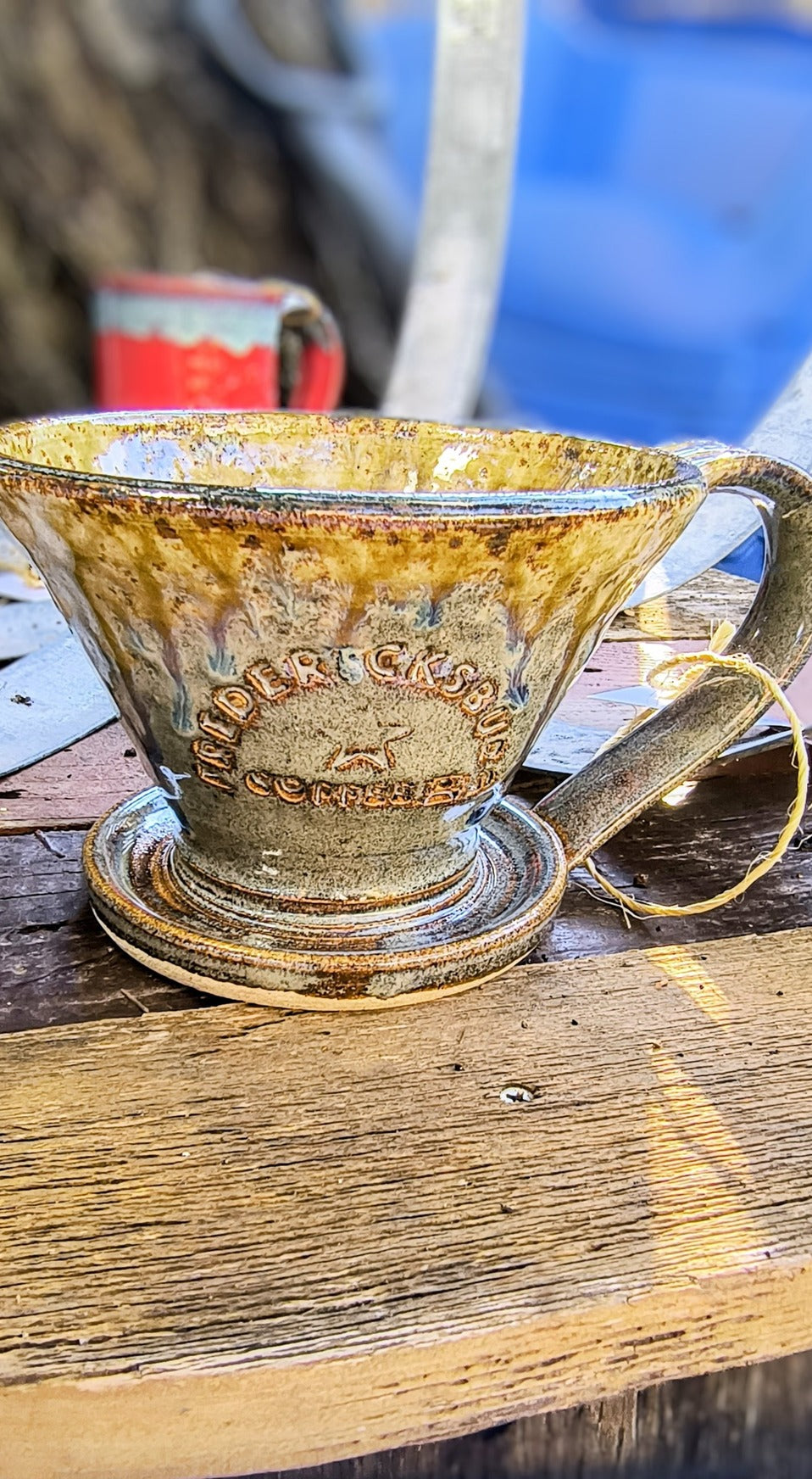 Hand Thrown Branded Pour Over by Hill Country Pottery