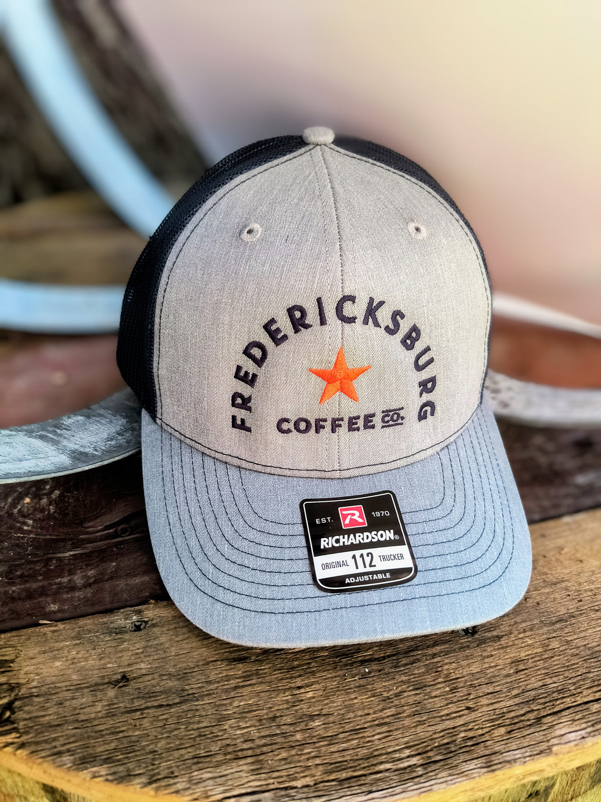 Richardson Snapback Trucker Cap Heather Grey/Navy