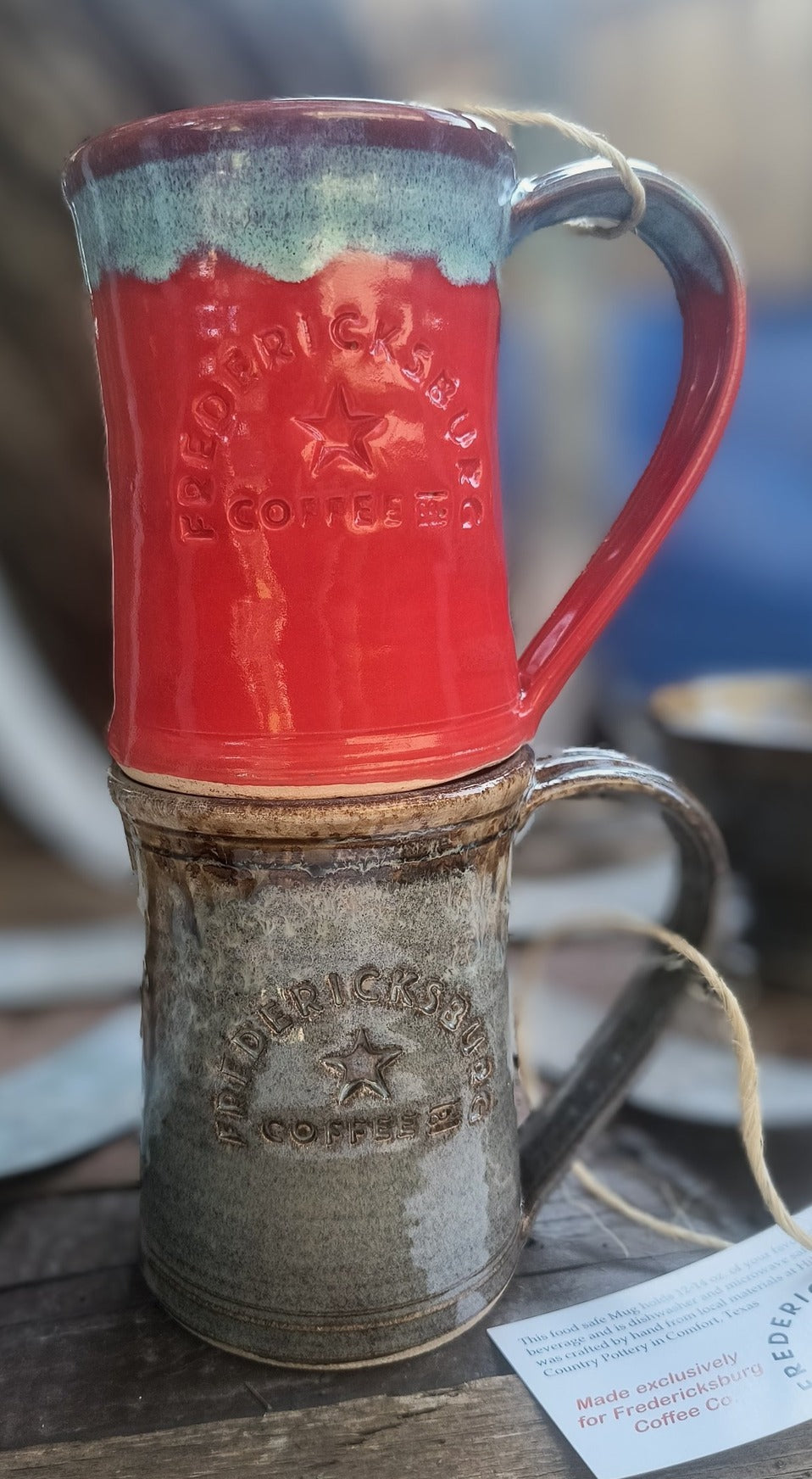 Hand Thrown Branded Mug by Hill Country Pottery