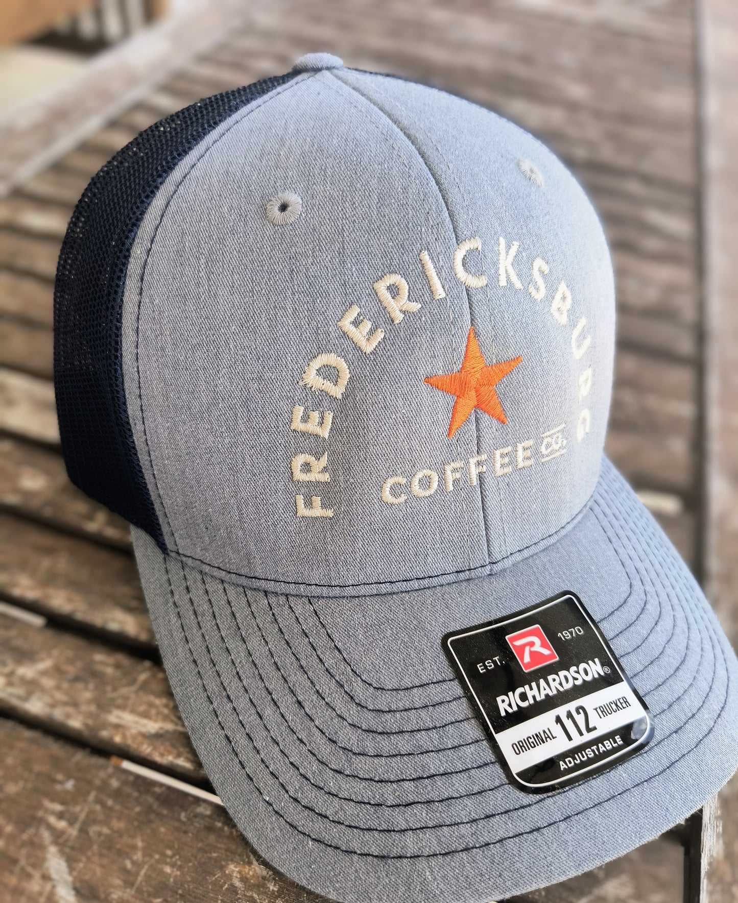 Richardson Snapback Trucker Cap Heather Grey/Navy