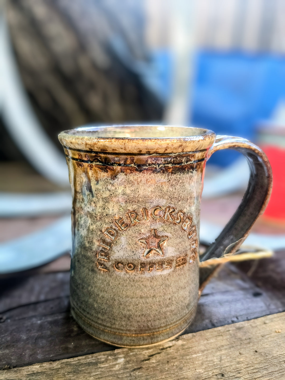 Hand Thrown Branded Mug by Hill Country Pottery